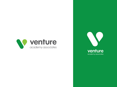 Venture academy associates alireza bakhshi branding design logo typography vector