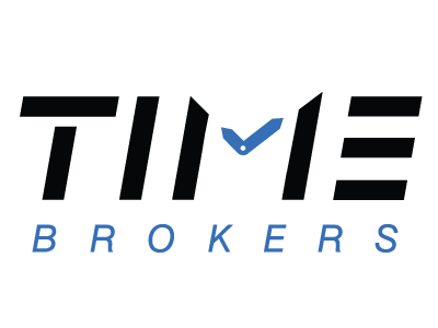TimeBrokers logo clock time