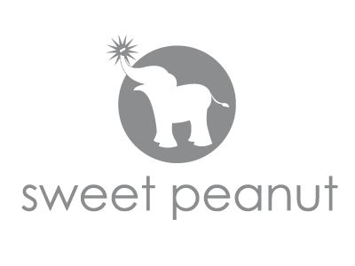 Sweet Peanut Clothing Company logo elephant peanut silhouette