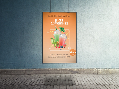 Flyer brand identity branding color flyer graphic design icon illustration juices and smoothies vector