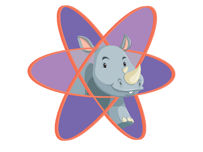 Illustration adobe illustrator art atom color graphic design illustration logo rhino vector