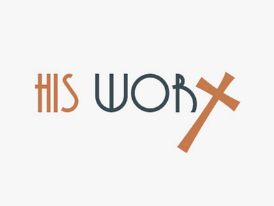 Logo "His Worx" art design graphic design illustration logo vector