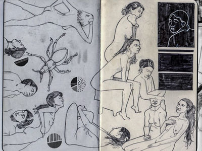 Bygone Annals. 1/2 art artwork doodle drawing nudefigure people sketchbook sketches