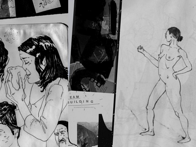 Bygone Annals 2/2 art artwork doodle drawing illustration nudefigure people sketchbook sketching