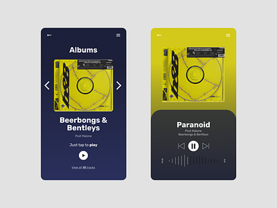 Daily UI 009 - Music Player App