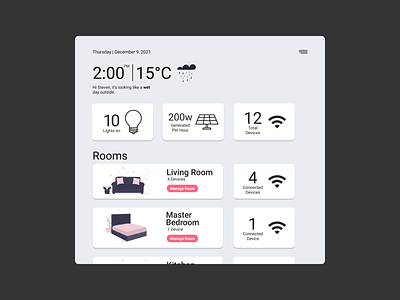 Daily UI 021 - Home Monitoring Dashboard 20 control daily ui dashboard home control monitoring smart home