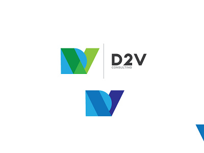 D2V - Logo Concept fast food letters logo logotype minimal proposal vibrant