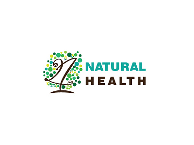 21 natural health flat health logo natural pharmacy playofwords tree