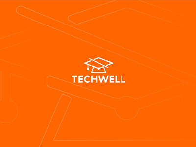 TechWell - LOGO Concept aesthetic classic explore flat idea letters logo minimal monocolor monogram simple trendy