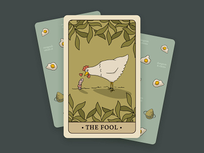 The Fool – Dungeon & Chicks cards chickens chicks dd dungeon dragons fool illustration tarot