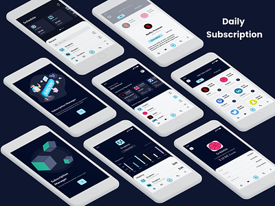 Subscription App Design app design typography ui