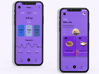 diet app design ui