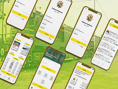 Railway Ticket Booking App design ui