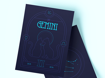 Zodiac Illustrations / Gemini