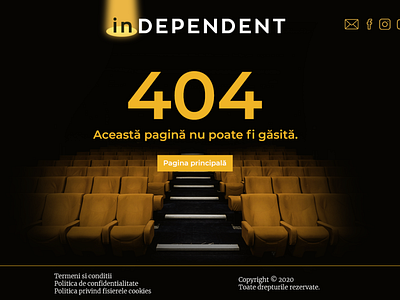 404 Page Design - inDEPENDENT