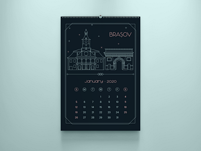 2020 calendar - January