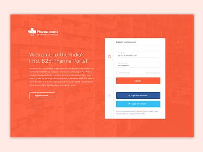 Pharmaxperts portal Login and SignUp page animation app ui ux website