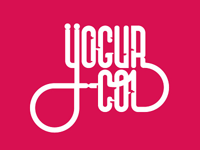 Yogur col logo logo script type