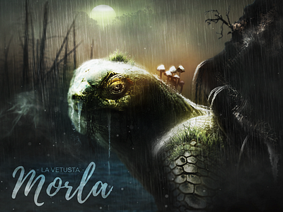 Vetusta Morla character collage fantasy illustration monster never ending story turtle