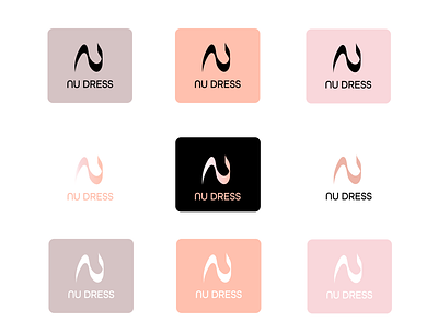 Logo_NuDress branding design fashion graphicdesign illustration logo vector