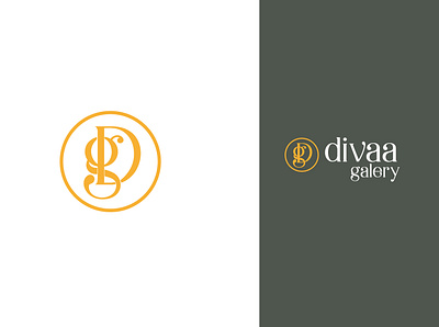 diva galery logo brand identity branding design galerie logo logodesign logotype store
