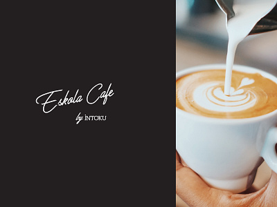 A Logotype and Packaging Design For Eskola Cafe bold brand identity branding clean design designer font graphic design graphicdesign identity illustration logo logotype ui wordmark