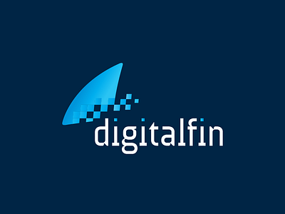 Digitalfin digital fin identity logo shark studio