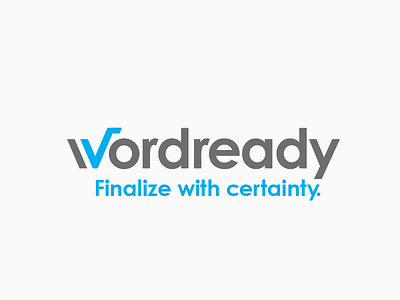 Wordready checkmark draft editing final logo proof reading spelling