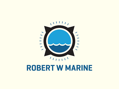 Rw Marine boat logo marine parking water