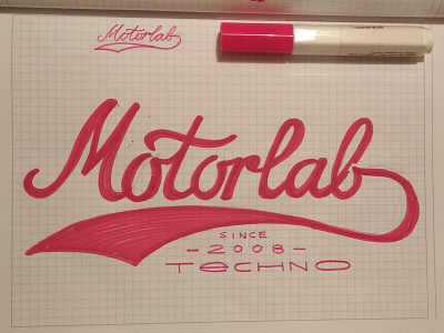 Motorlab Records logo lettering