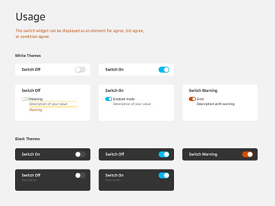 🏄‍♂️ Switch 🏄‍♀️ Component 🏄 Usage design figma system ui