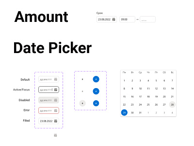 🗓 Date 🗓 Picker component datepicker design design system picker timepicker ui