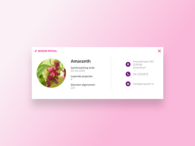 DailyUI #6 - Profile Page