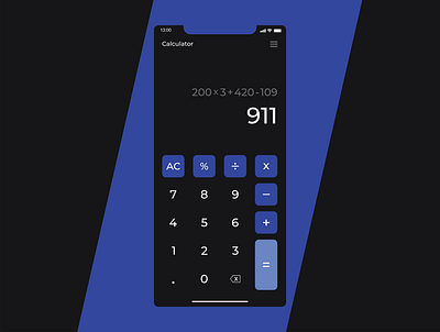 004 - Calculator 100daychallenge 100daysofui 4 adobe illustrator calculator dailyui design ios mobile ui ux