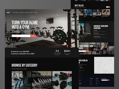 Fitness Ecommerce Website