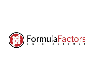 Formula Factors design logo science skin care vector