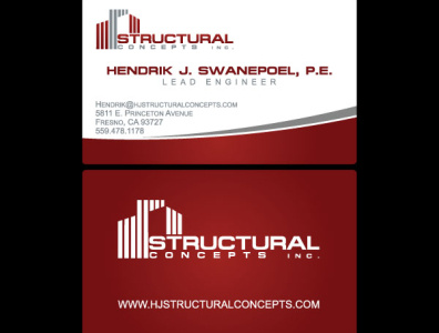 Structural Concepts building business cards construction design