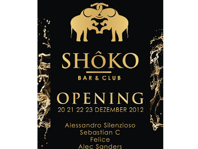 Shoko Bar & Club bar branding club flyer flyer design party flyer