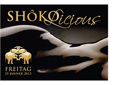 Shoko banner ad chocolate club flyer design illustration party flyer