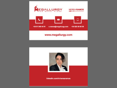 MEGALLURGY - The Metal Place branding business cards design logo metal vector
