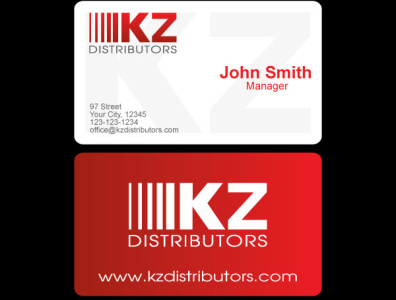 KZ Distributors branding design distributor logo vector
