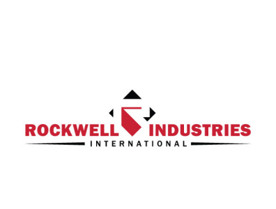 Rockwell Industries branding design industry international logo vector