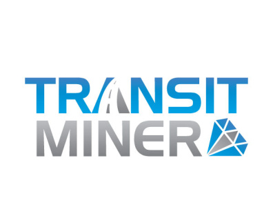 Transit Miner branding design logo vector