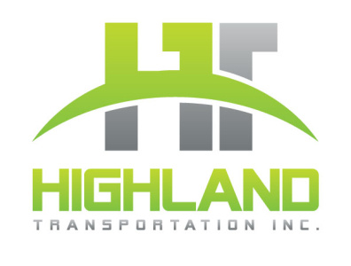 Highland Transportation branding design logo transportation vector