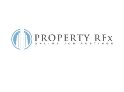 Property RFx branding design job logo online property vector