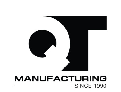 QT Manufacturing branding design logo manufacturing vector