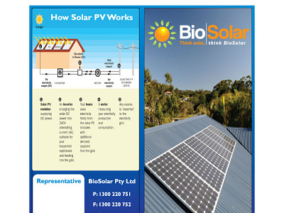 Bio|Solar branding brochure design design energy logo solar panel vector