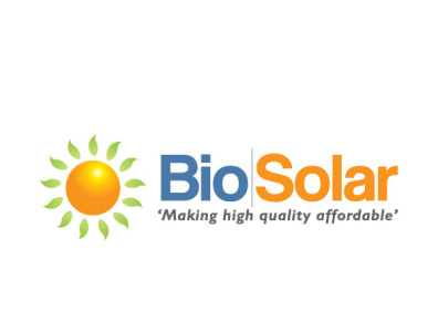 Bio|Solar branding design logo solar energy vector