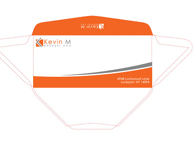Kevin M. branding design envelope logo vector