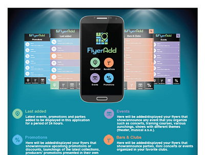 FlyerAdd App branding design flyer design logo mobile app vector
